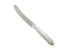 Серебряный столовый нож с объемным декором на ручке «Вивальди»